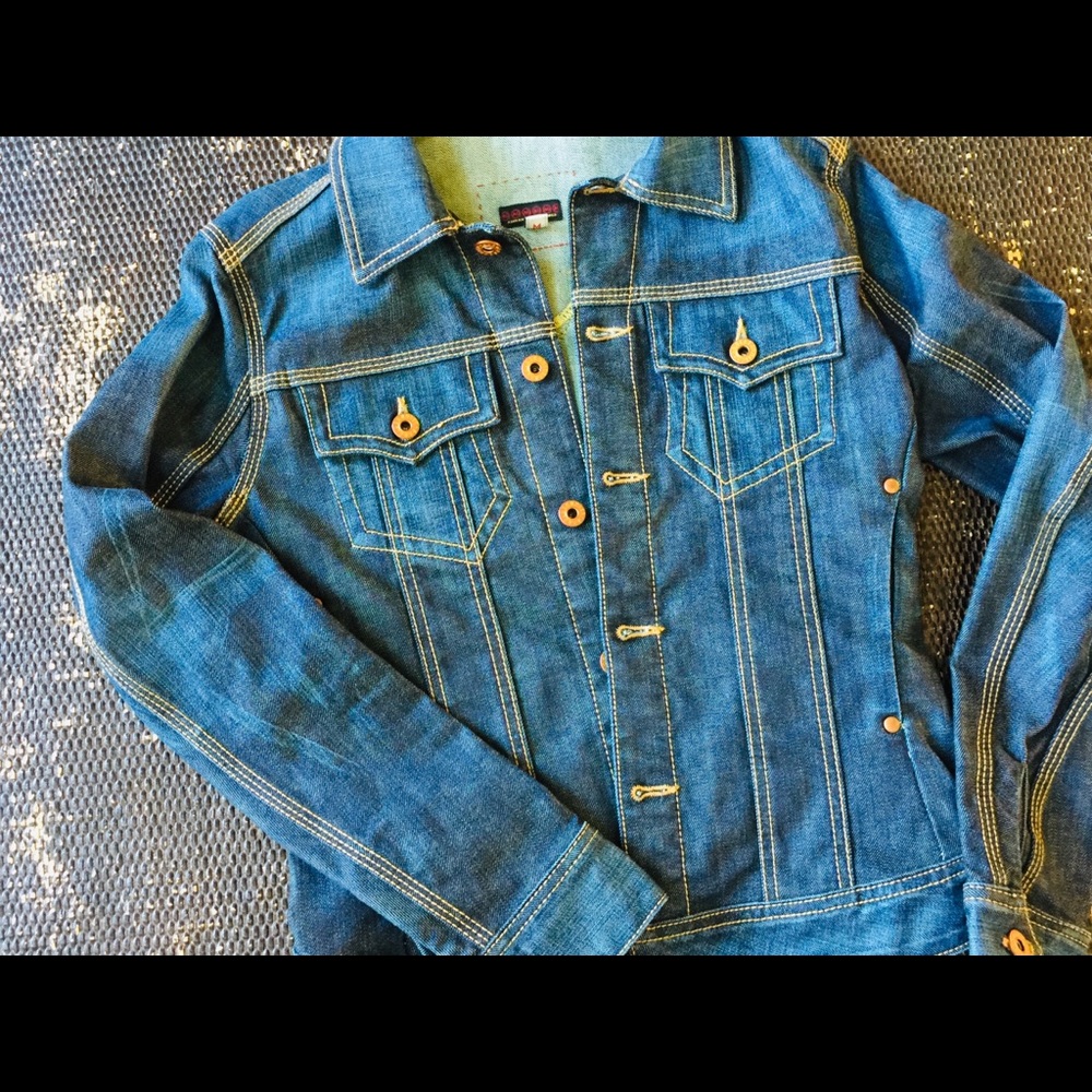 AG Fitted Denim Jacket, Women M